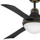 Burghard 50'' 3 Blade Ceiling Fan with LED Light Kit