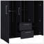 Armoire Bariloche, rangement multi-sections avec tringles de suspension, tablettes et 2 tiroirs-1486974180
