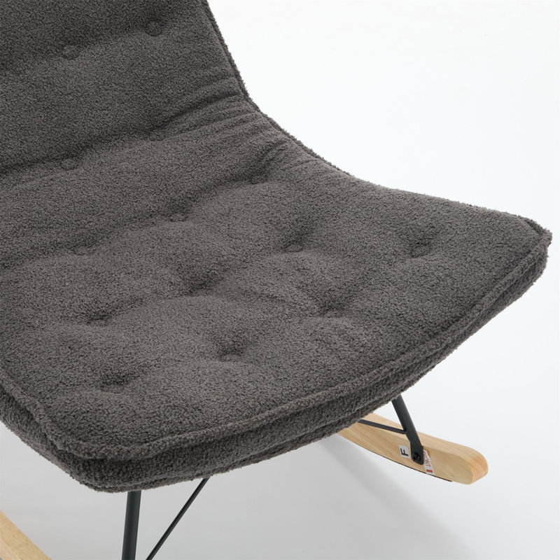 Chaise berçante févin, Gris