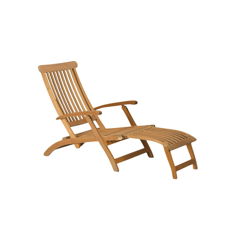Chaise longue pliante en teck Annica Anders