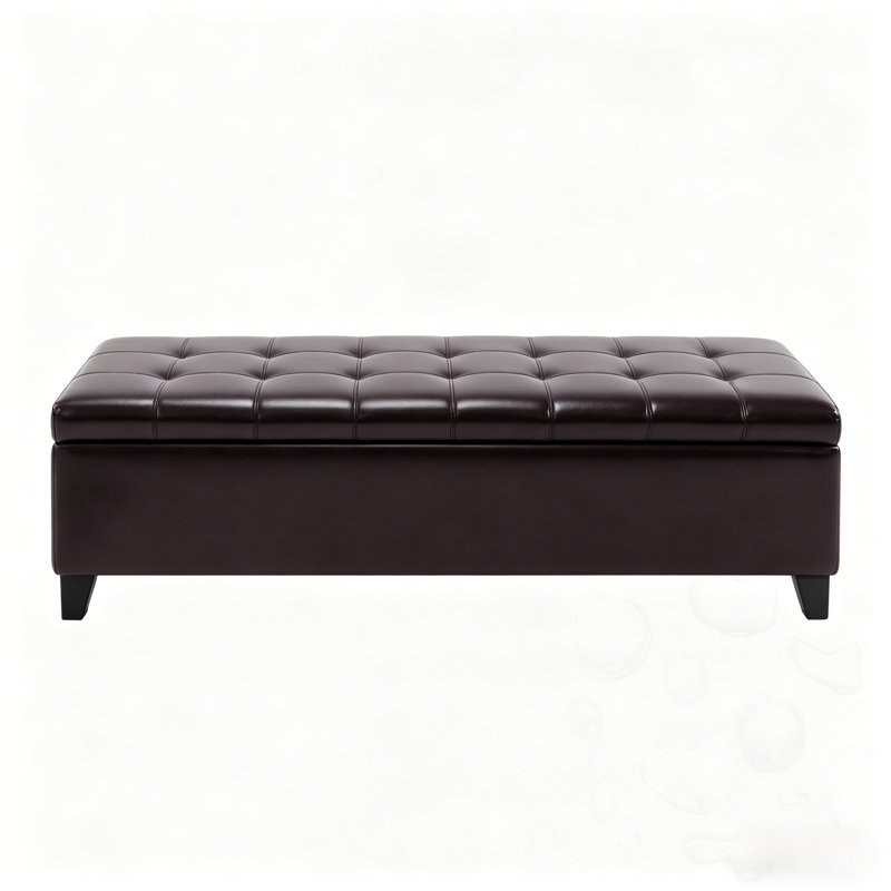 Banc capitonné avec rangement