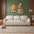 Modern 3-Seater Sofa with 3 Pillows