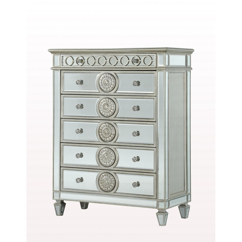 Commode moderne à finition miroir