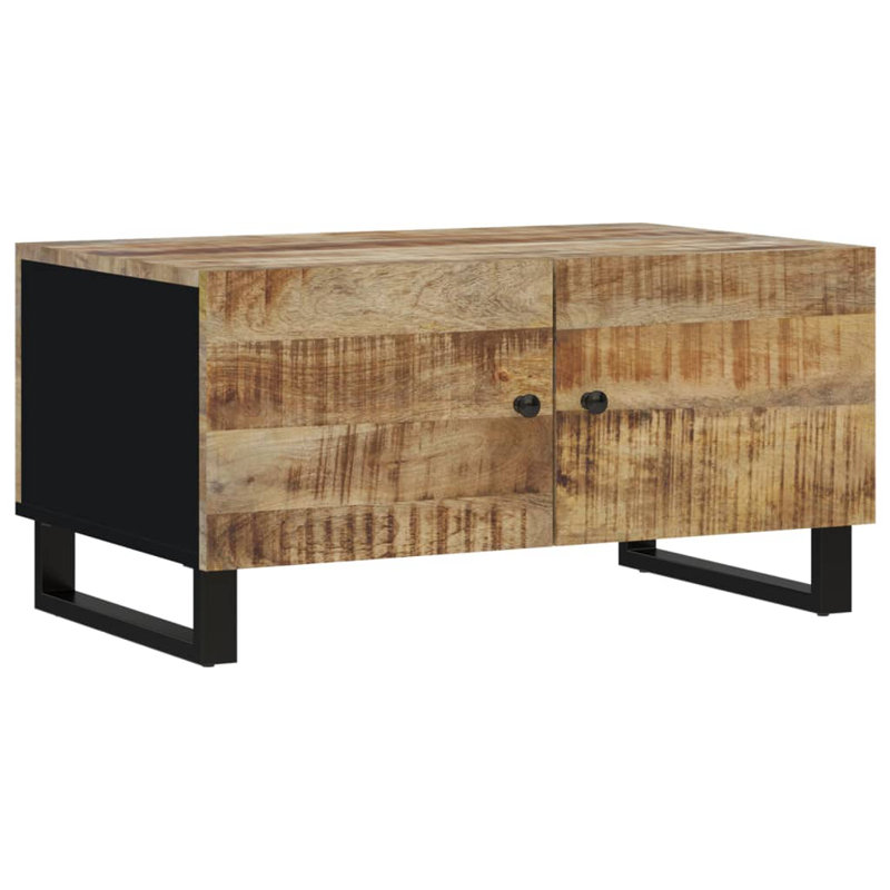 Rasen Four Leg Coffee Table with Storage, Light Wood