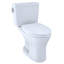Drake® Two-Piece Elongated Dual Flush 1.28 and 0.8 GPF Universal Height Dynamax Tornado Flush® Toilet for 10 Inch Rough-In with CEFIONTET®, Wax Ring, and Softclose Seat, Washlet+ Ready