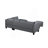 104.5" Upholstered Sofa,Chaise & Ottoman , Gray