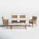 Fleur 6 - Person Premium All-Weather Wicker Patio Dining Set with Rectangular Table , Cushions Included