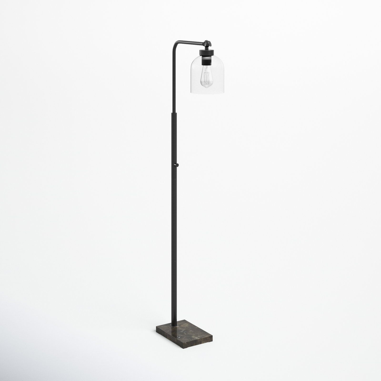 Gemma 55'' Floor Lamp, Black