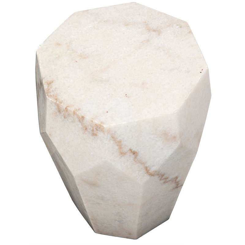 Monolith Marble Top End Table