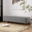 Repose-pieds rembourré en tissu confortable