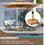 Base de parasol 40 lb avec roulettes, teck-63399447