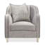 Chaise assortie en velours Roxbury Park - Ardoise / gris pâle