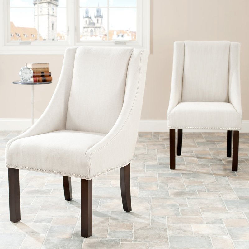 Sorrento 19.7'' H Upholstered Armchair, Espresso, Beige