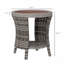 Table d'appoint, table basse d'extérieur en osier