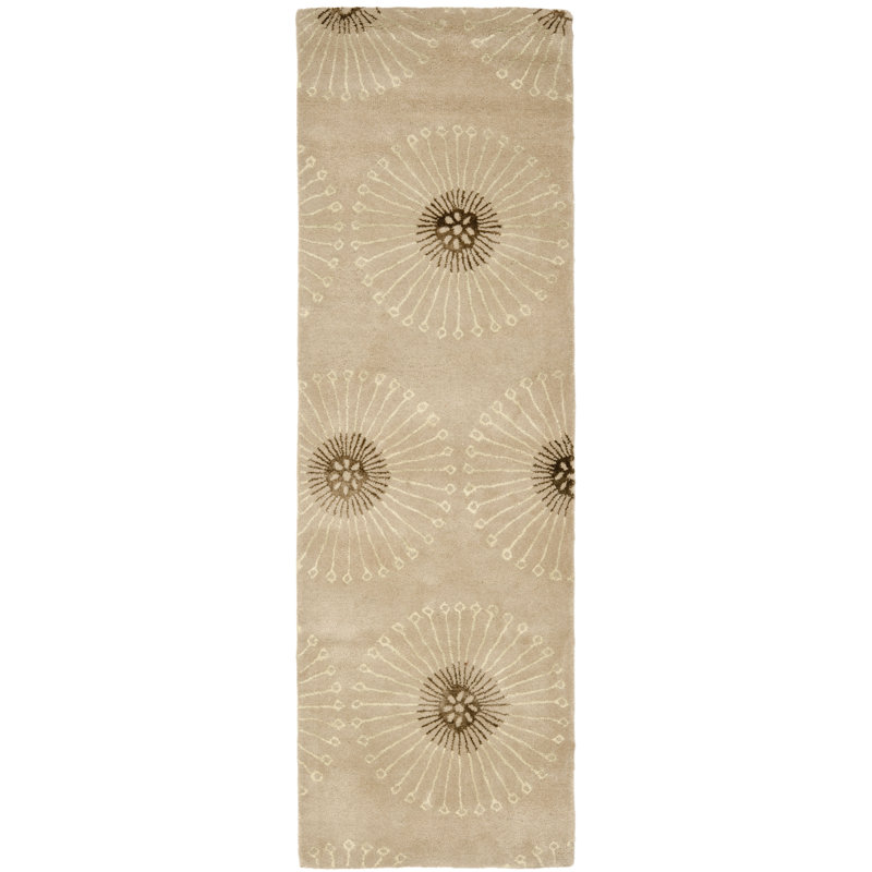 Avayah Soho Hand Tufted Wool Floral Rug, Runner 2'6" x 12'