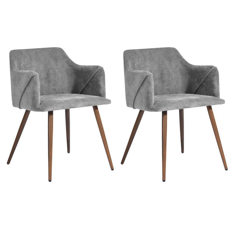 Sofiya 47cm H Upholstered Armchair, Terry Grey, Brown