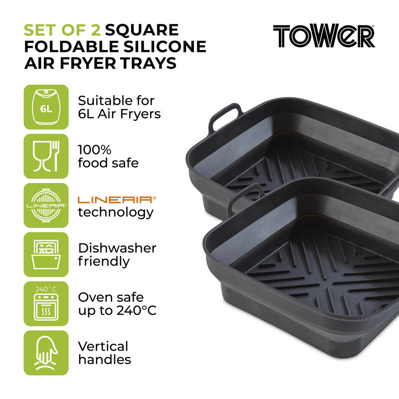 Tower Non-Stick Silicone 2 Piece Baking Tray Set