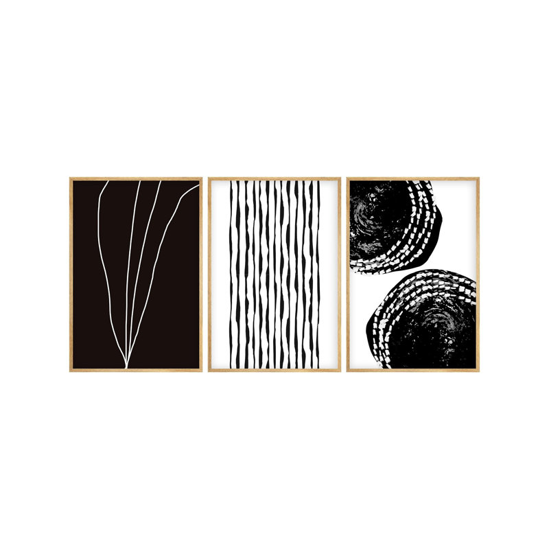 Elegant Decorative Framed MDF Paintings (3 Pieces), 11.8 x 15.7 inches Each | 100% Solid Wood Frame, Thickness: 0.8 inches | Beautiful Wall Art for Living Room & Bedroom, Modern Aesthetic, Easy to Hang