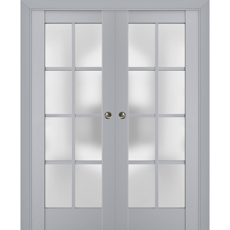 Portes de placard Veregio, 79,5 po x 17 po, Gris