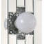 Miroir d'appoint miroir et faux diamants argent (ampoules non incluses)