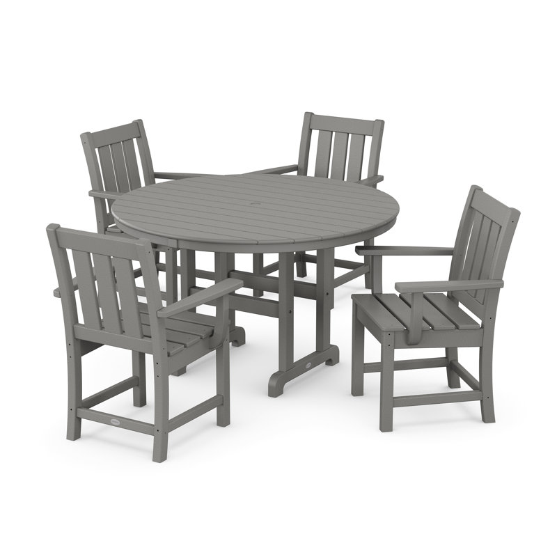 Ensemble repas 5 pièces Oxford, Gris ardoise