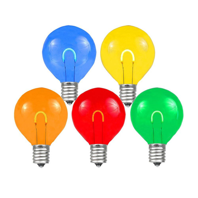 Lymann Outdoor 25 - Bulb 2.25'' Plug-in LED Globe String Light, Multicolor
