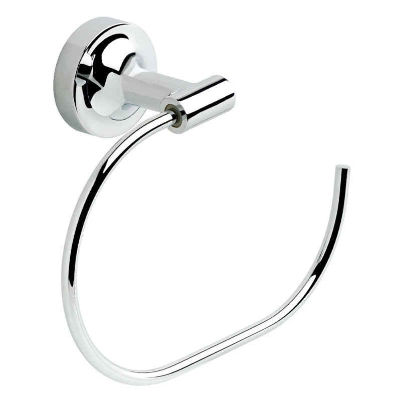 Anneau à serviettes rond Voisin, Chrome poli
