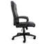  High Back Adjustable Faux Leather Office Chair in Black