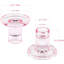 Ensemble de 6 porte-bougies effilés en verre transparent - Base standard stable en verre épais de 0,85 po pour la décoration de souper, de mariage et de table