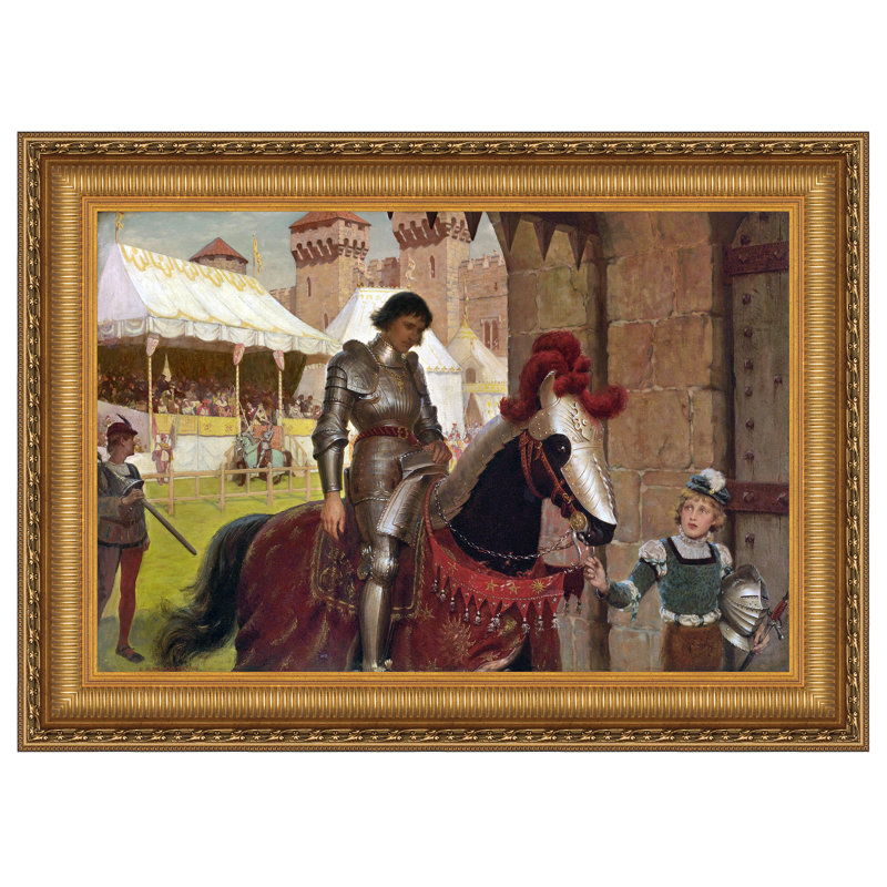 "Vanquished" par Edmund Blair Leighton sur toile, H 22,25 po x l 29,25 po