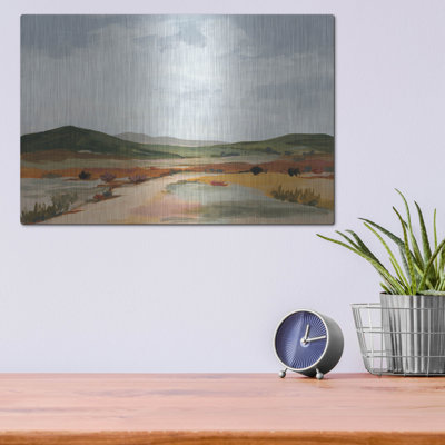 Art mural en métal Winston Porter «Desert Floor» par Pamela Munger