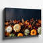 «Canvas A Vibrant Autumnal Flat Lay», art mural Medley de citrouilles de différentes tailles et teintes, y compris une citrouille rayée avec toile-1781317805