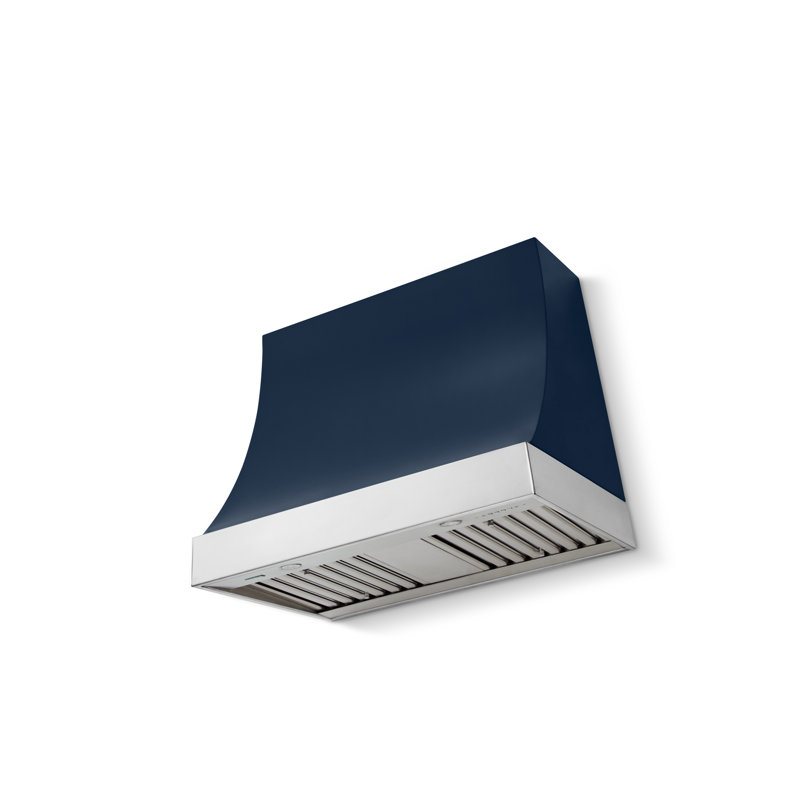 Marquee Series 36" Wide x 30" High Wall Hood 600 CFM, Polished Chrome, Indigo