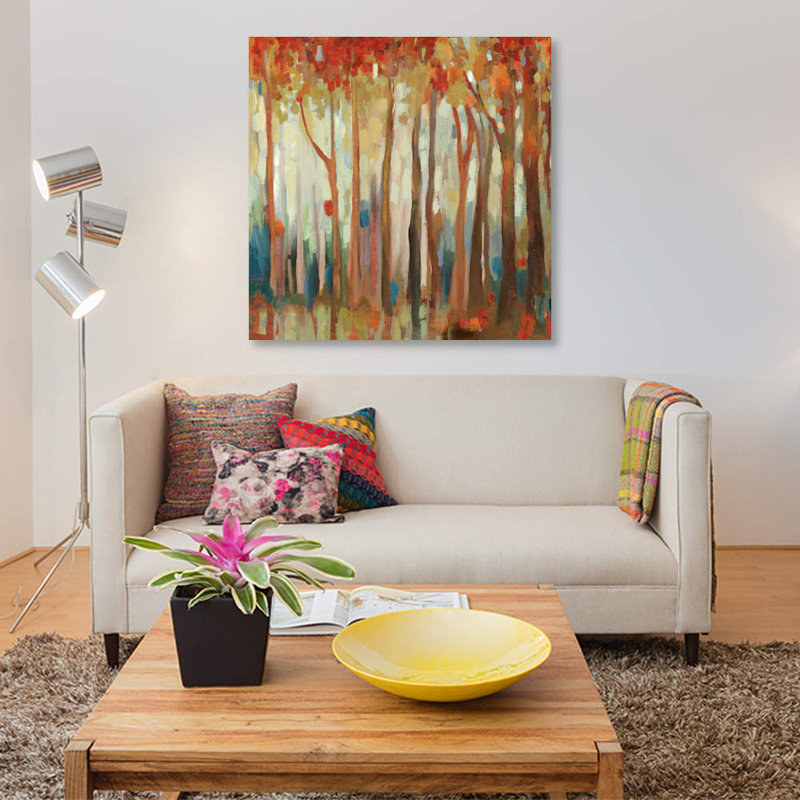 «Marble Forest II», impression sur toile, H 12 po x l 12 po x P 0,75 po, Toile tendue, Pas de tapis