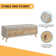 Becali Linen Blend Upholstered Storage Bench