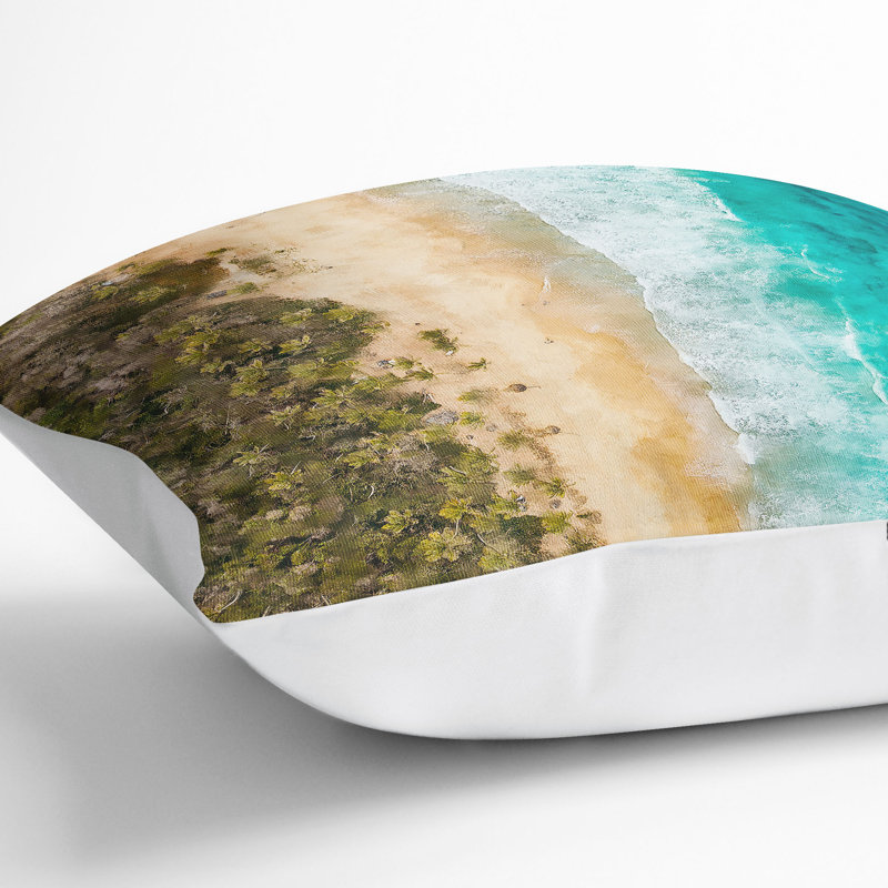 Square Cushion, White, 40cm H x 40cm W x 15cm D
