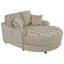 55" Modern Chaise Lounge Sofa Bed Upholstered Sofa Couch with Tufted Seat and Detachable Pillows-265802982