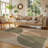 Modern Faux Jute Outdoor Area Rug with Non-Slip Backing, Washable Patio Rug for Deck, Backyard and Indoor-1099587035
