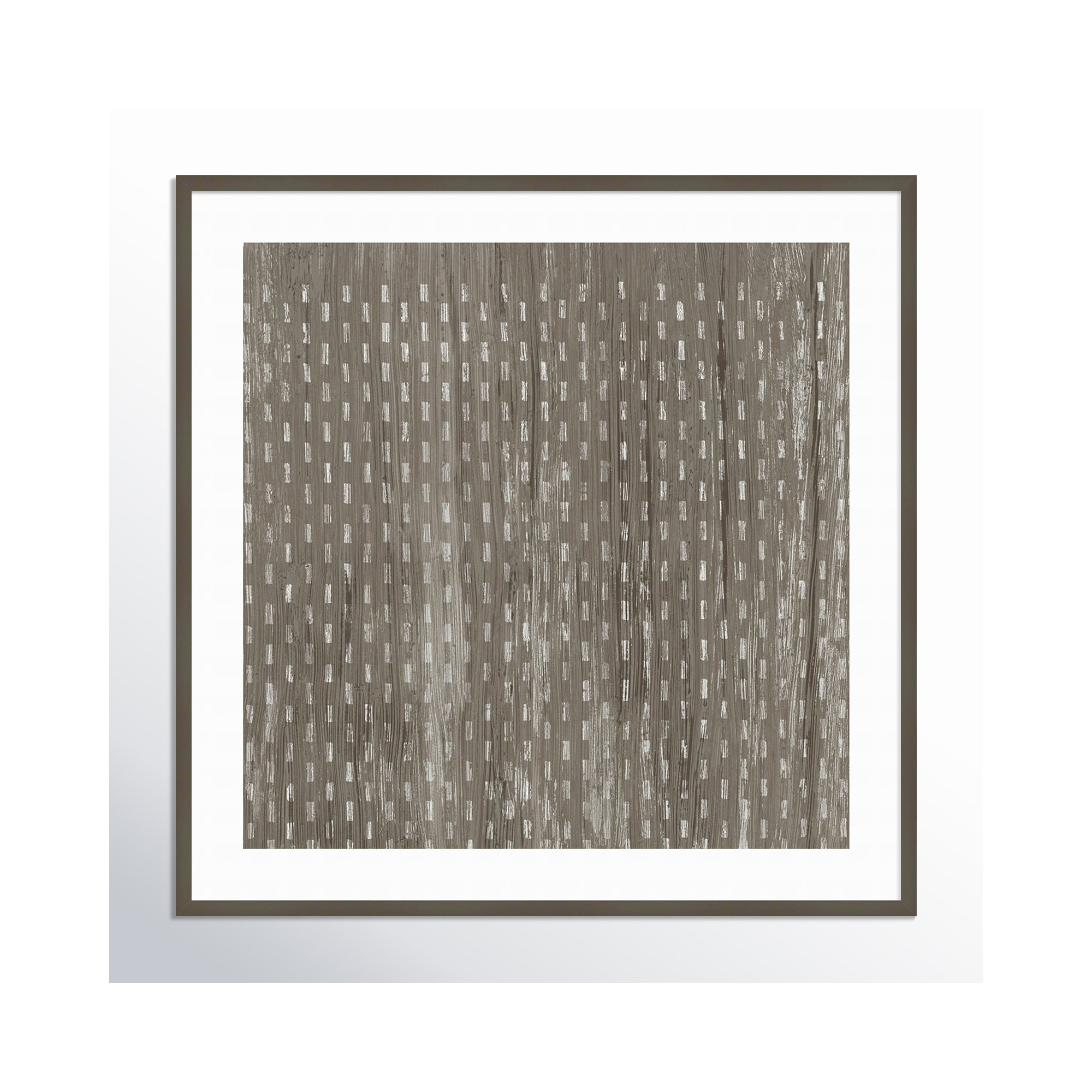 Weathered Wood Patterns VIII by June Erica Vess, 41" H x 41" W x 1" D, Gray