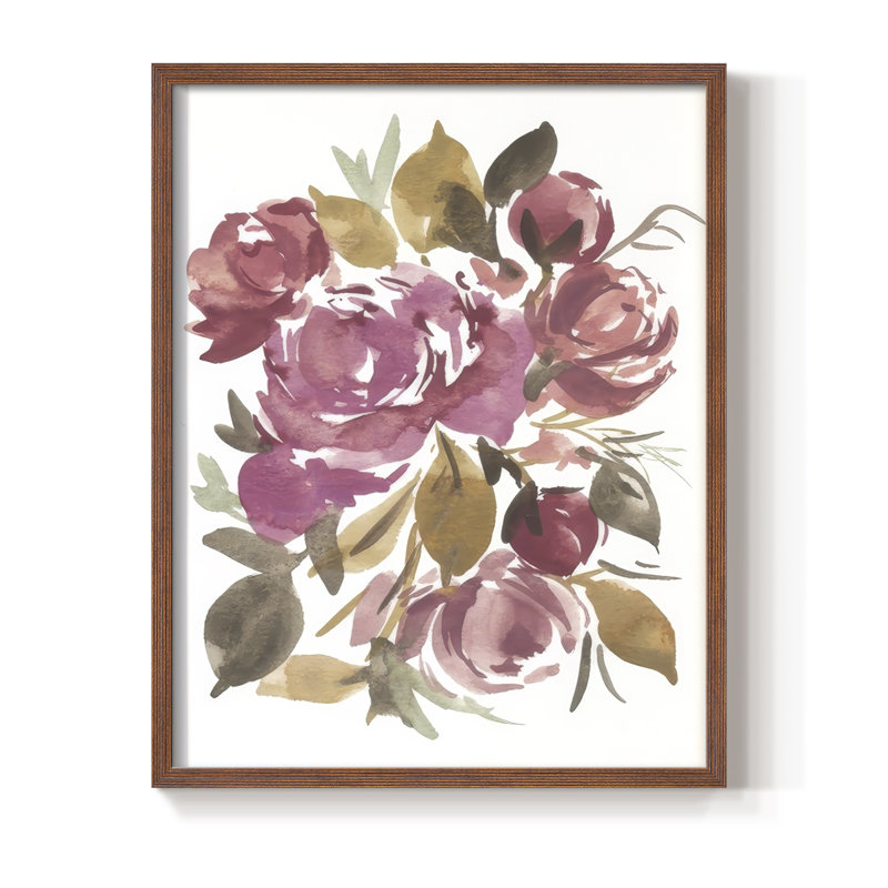 " Spring Fling Bouquet III ", Walnut, 11" H x 9" W