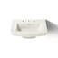 Archer® Vitreous China Rectangular Pedestal Bathroom Sink with Overflow-75883443-84407630