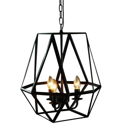 Lustre géométrique à 3 lumières Mizell