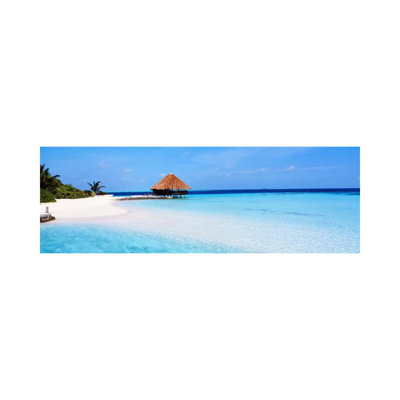 Beach Scene The Maldives- Gallery-Wrapped Canvas Giclée