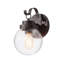 Applique murale d'extérieur en verre bullé 2 ampoules (ensemble de 2)-1255607000