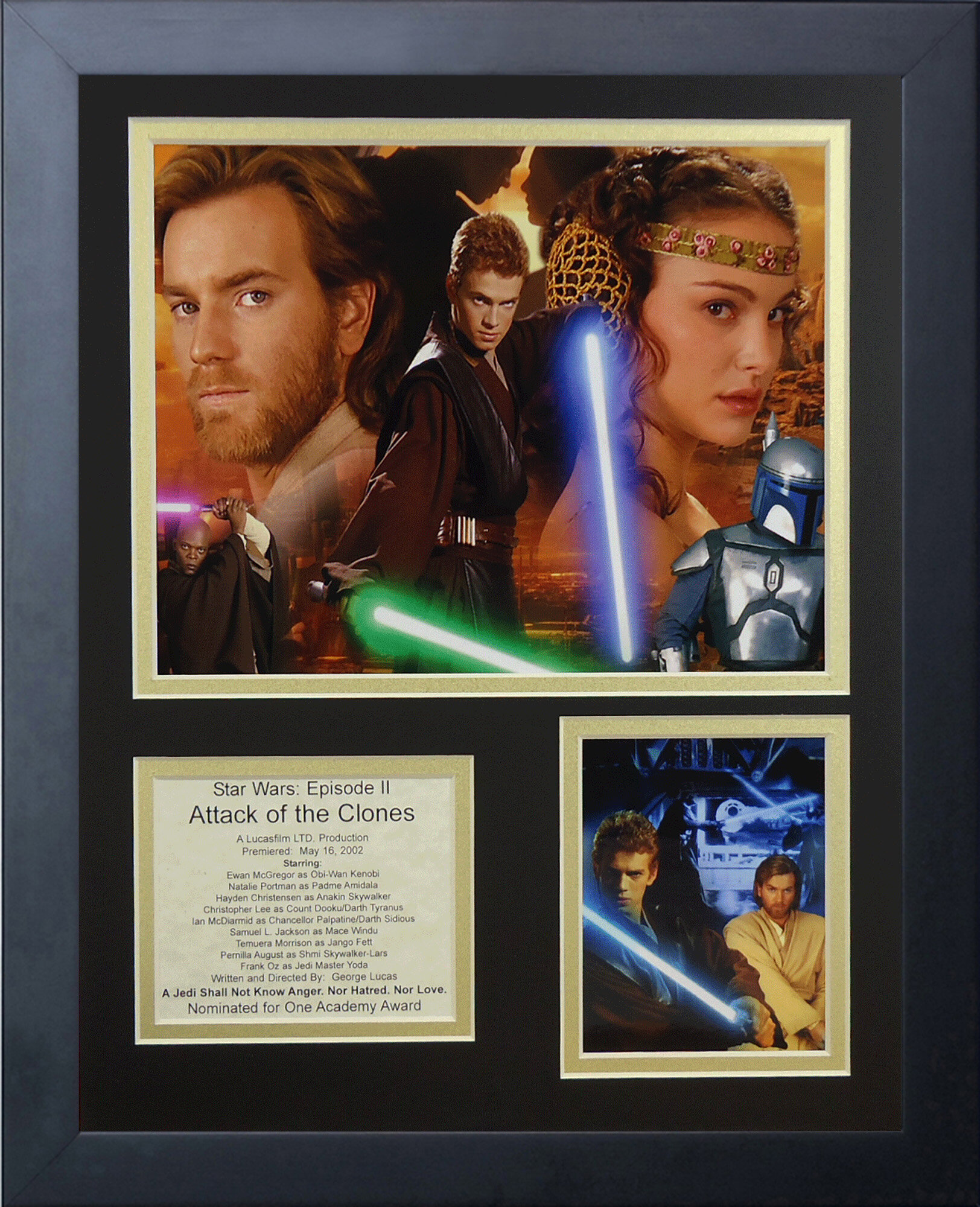 Legends Never Die Star Wars: Attack Of The Clones Framed Photographic 