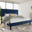 Modern Corduroy Upholstered Platform Bed Frame With Adjustable Headboard, Under Bed Storage, No Box Spring Required, Full Size,Queen Size,King Size,Multiple Colours-372373946-372373940