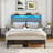 Jeffory Bed with Storage Headboard and Integrated Charging Station -789754276-740190964