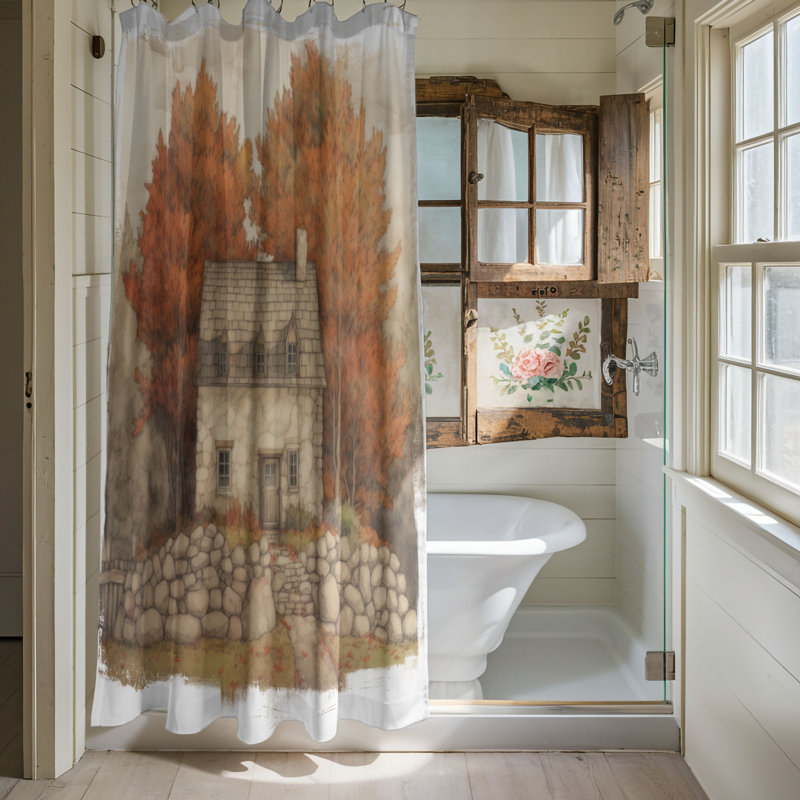 Fulfer Shower Curtain, 74"H x 71"W