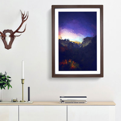 Sunrise in Yosemite Valley California in Abstract - Picture Frame Graphic Art Print