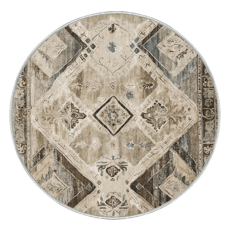 Sacred Bloom Rug, Round 5'